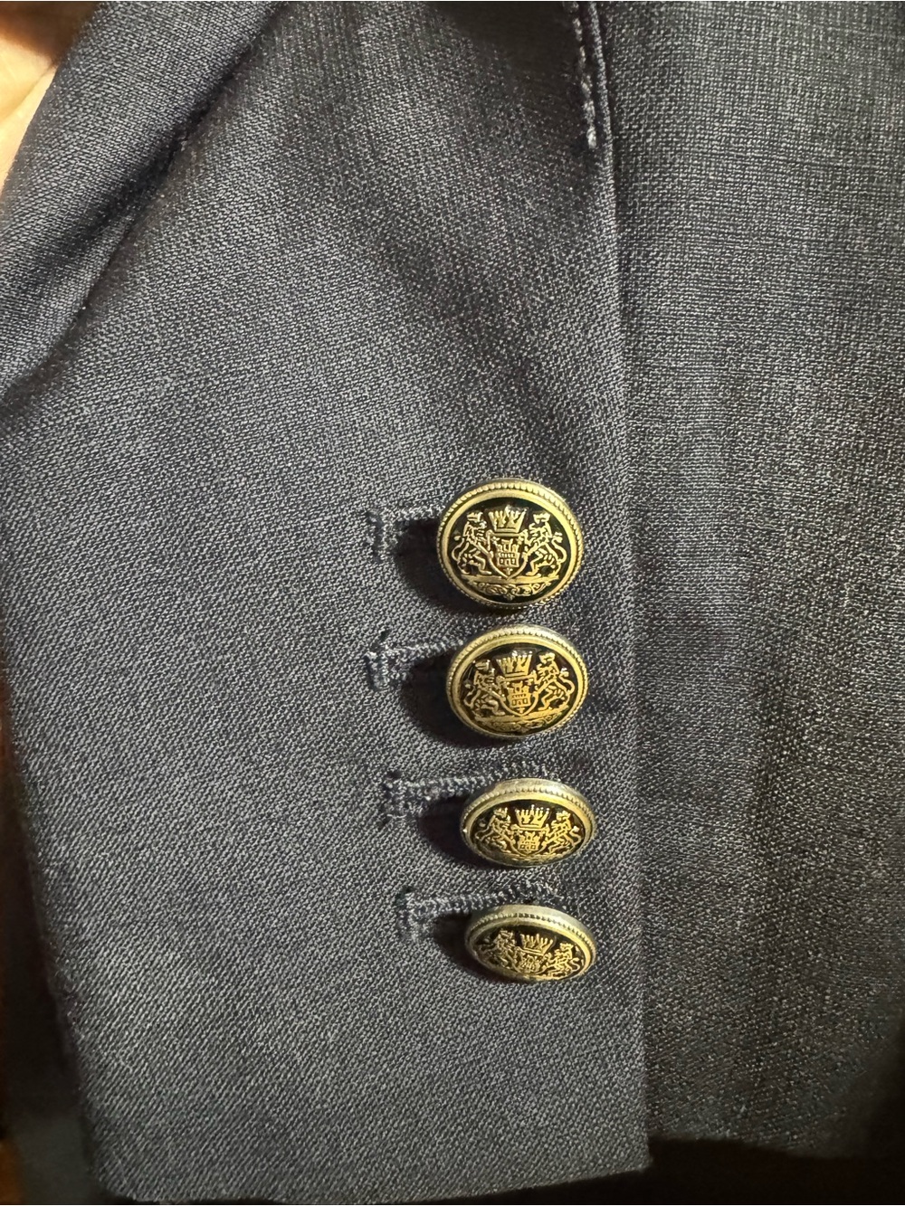 25. Talula Navy Women's Blazer - Classic Two-Button Tailored Jacket (Aritzia) - Picture 6 of 6